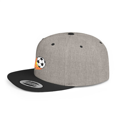 Soccer Ball Flat Bill Snapback Hat - Stylish Snapback Cap for Casual Outfits and Streetwear