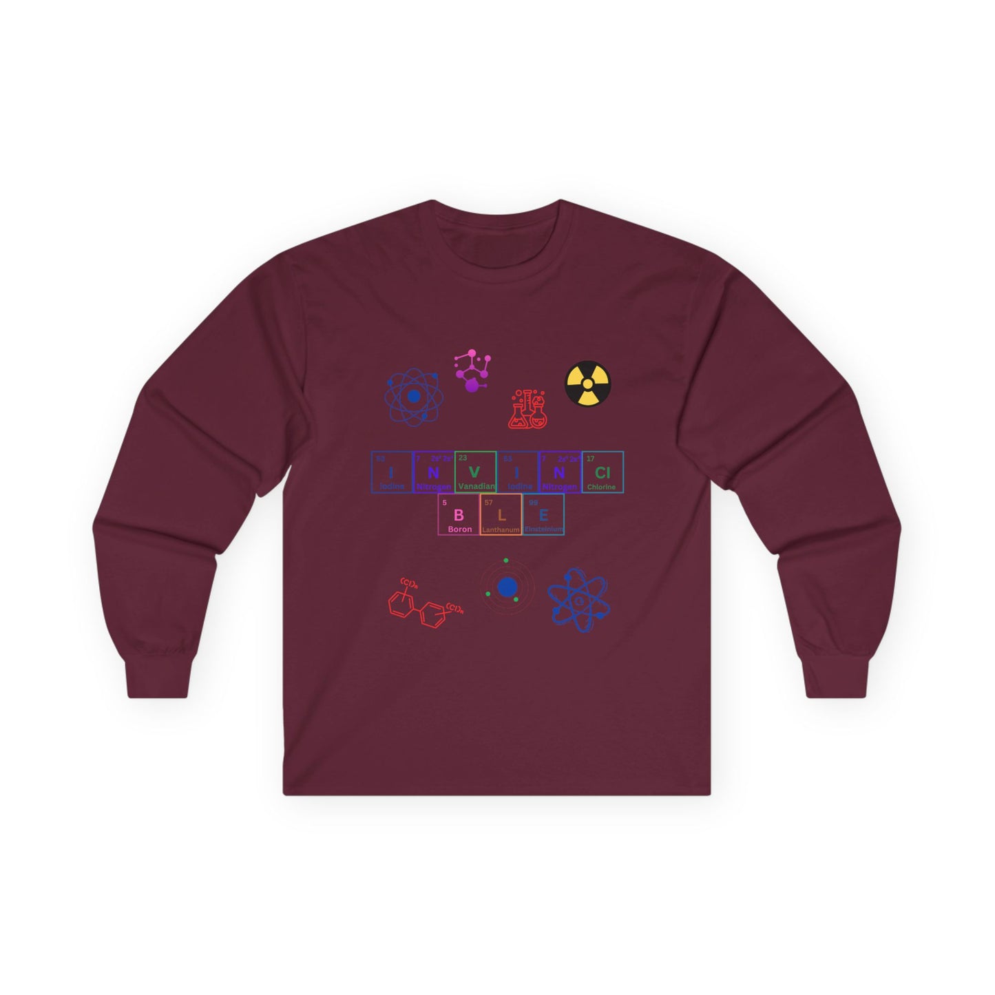 Invincible Unisex Long Sleeve Tee - Science Inspired Graphic Tee