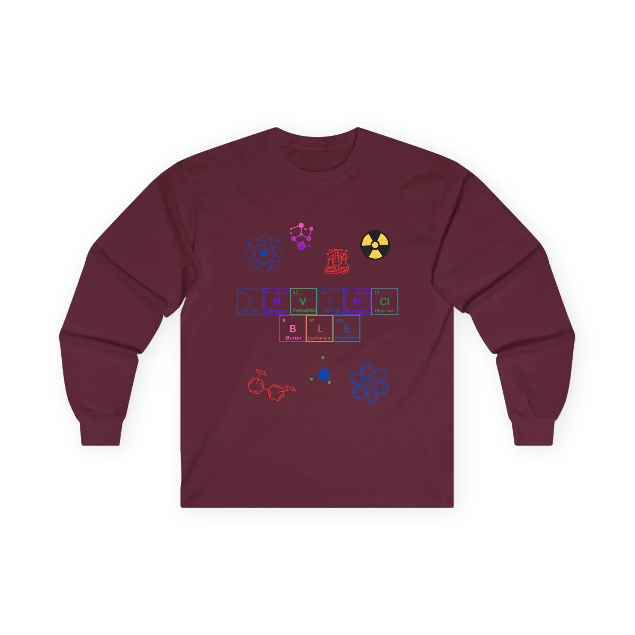 Invincible Long Sleeve Tee - Unisex Funny Science Shirt - RizQ Life 