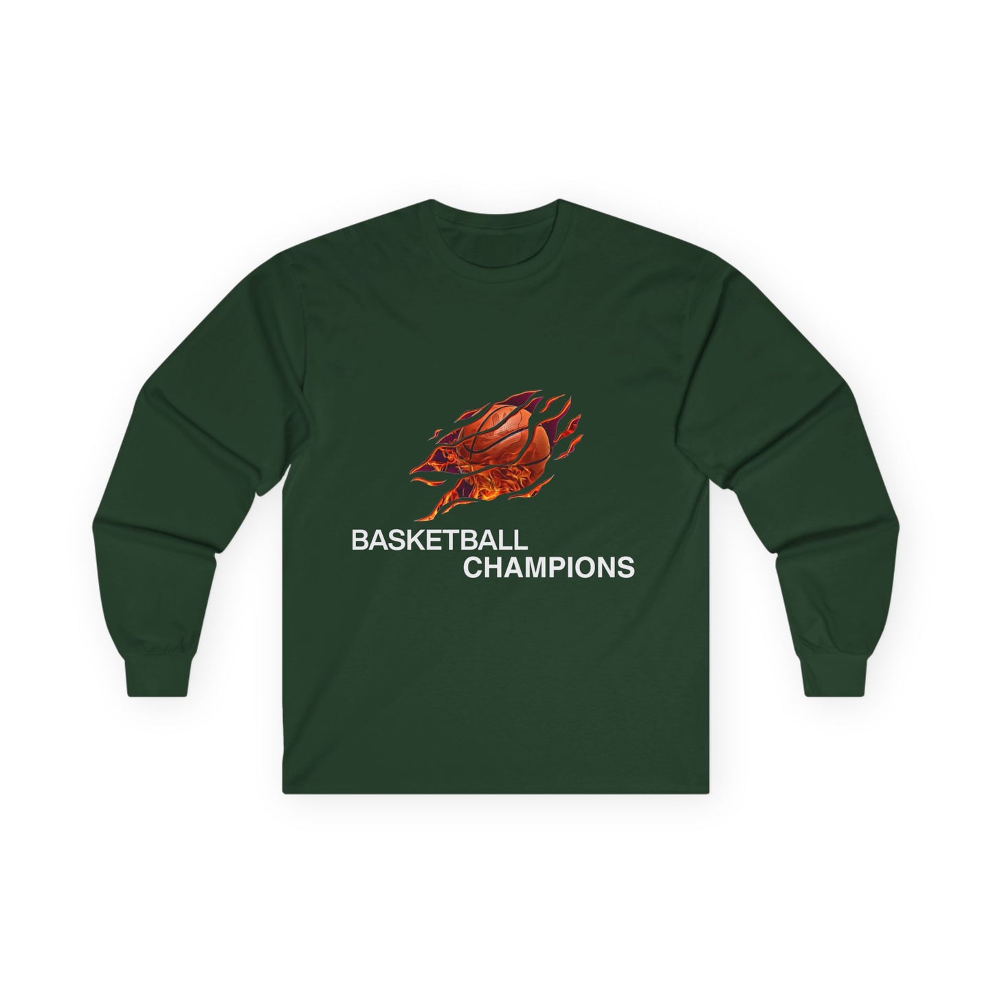 Basketball Champions Long Sleeve Tee - Unisex Cotton Shirt