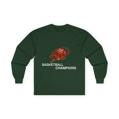 Basketball Champions Long Sleeve Tee - Unisex Cotton Shirt