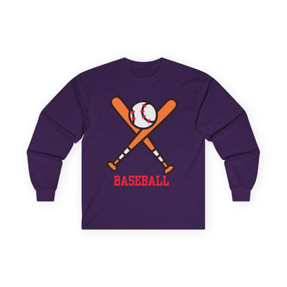 Baseball Theme Long Sleeve Tee