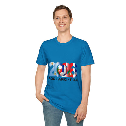 2026 Soccer Unisex Shirt | POR ARG FRA USA Football Tee