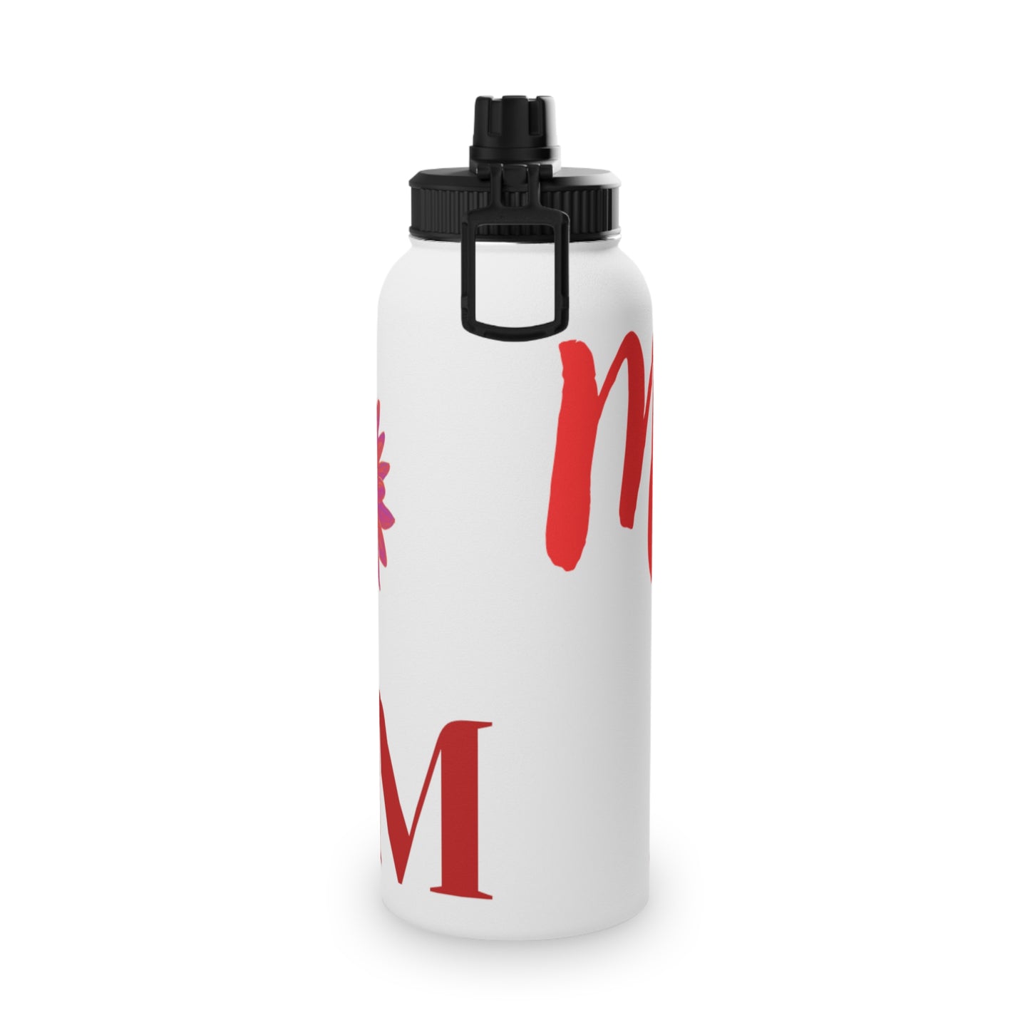 Floral Stainless Steel Water Bottle with Sports Lid - Perfect Gift for Mom