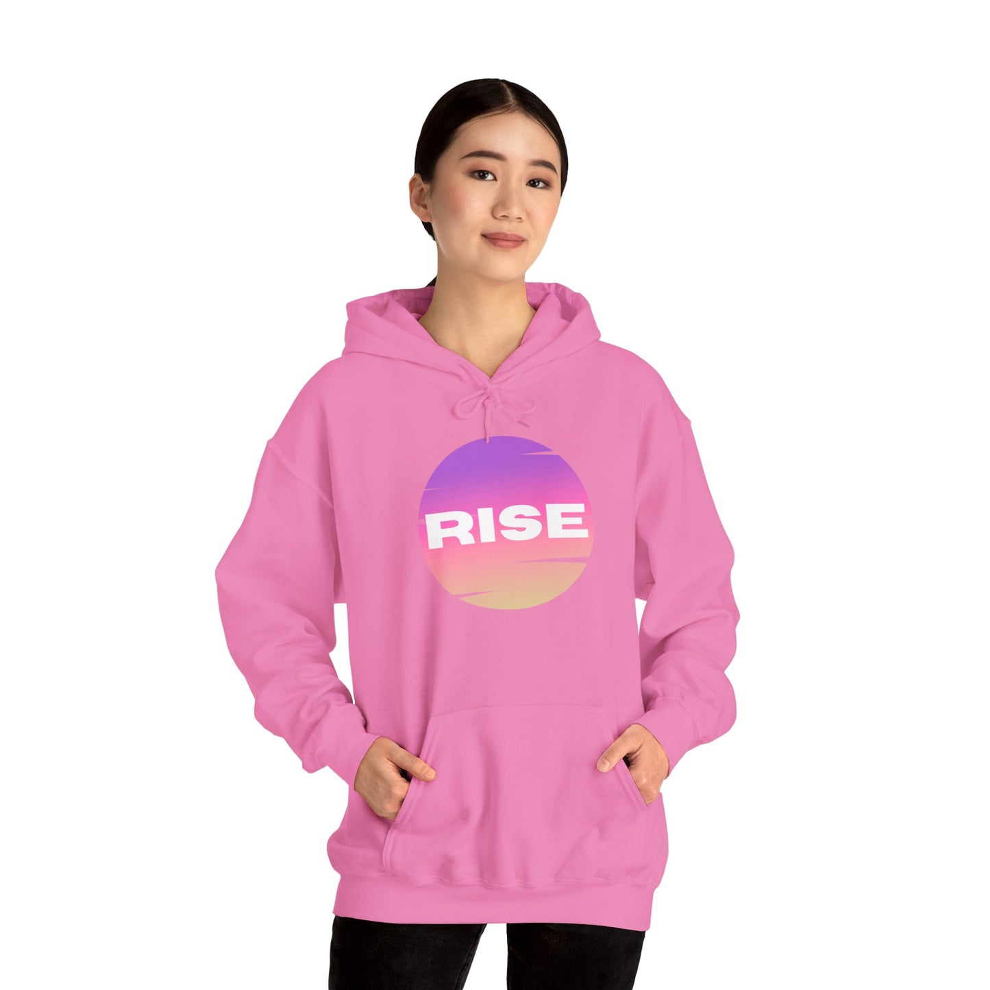 Women's Rise Graphic Hoodie - Cozy & Inspirational Sweatshirt