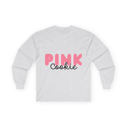Pink Cookie Long Sleeve Tee - Sweet Treat Vibe