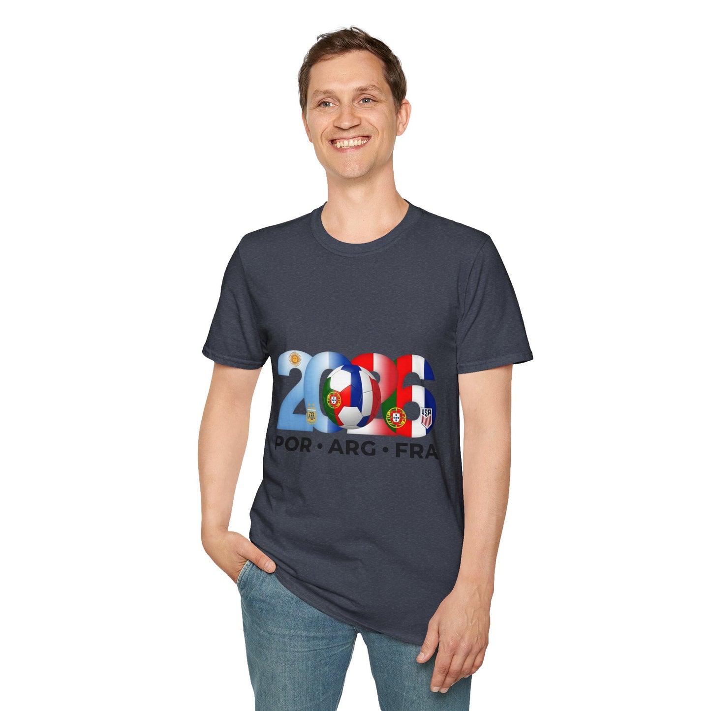 2026 Soccer Unisex Shirt | POR ARG FRA USA Football Tee