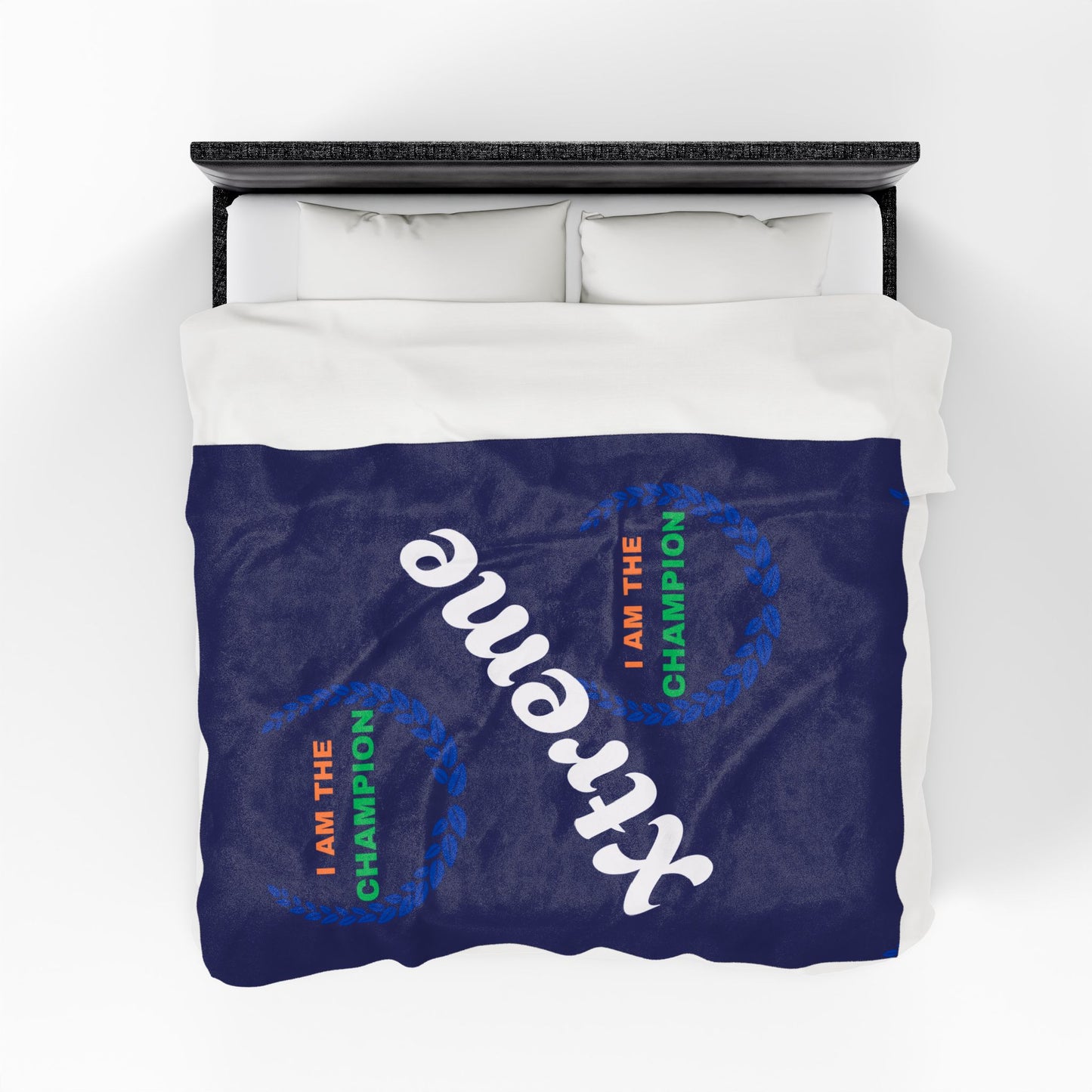 Champion Velveteen Plush Blanket - Cozy, Motivational Gift for Sports Lovers, Home Decor, Couch Throw, Perfect for Celebrations