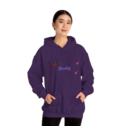 Butterfly Sunday Hoodie Sweatshirt For Women