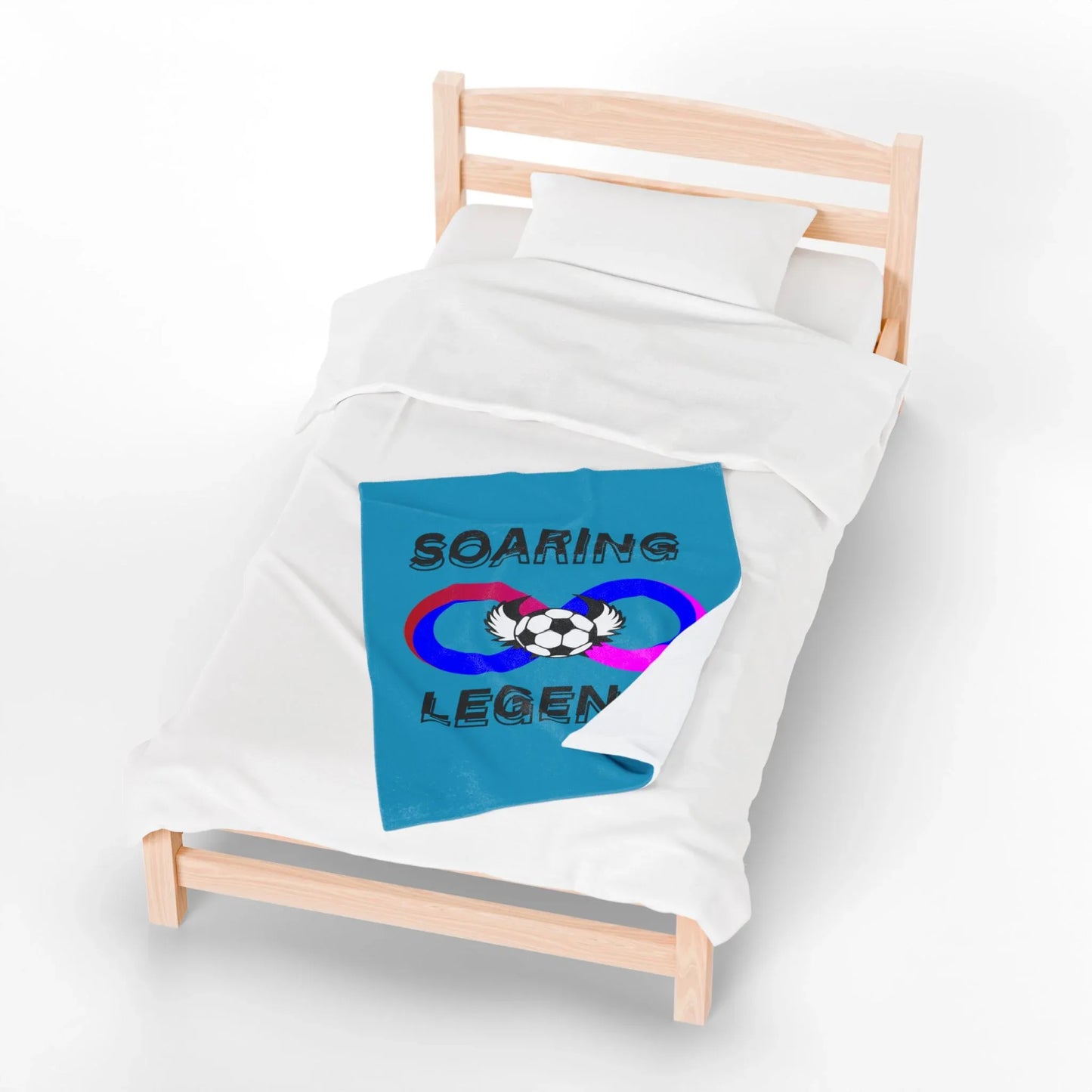 Soaring Legends Soccer Blanket - Cozy Sports Throw for Kids, Team Gift, Football Lovers Decor, Soft Plush Home Accessory - RizQ Life 