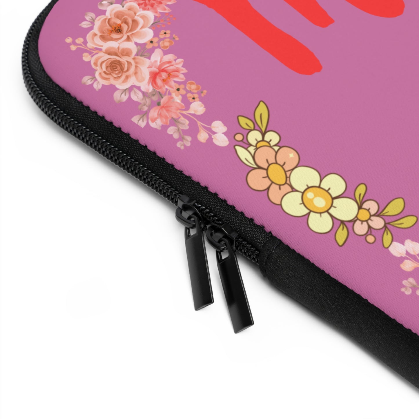 My Girl Floral Laptop Sleeve — Pink Daisy Protective Case