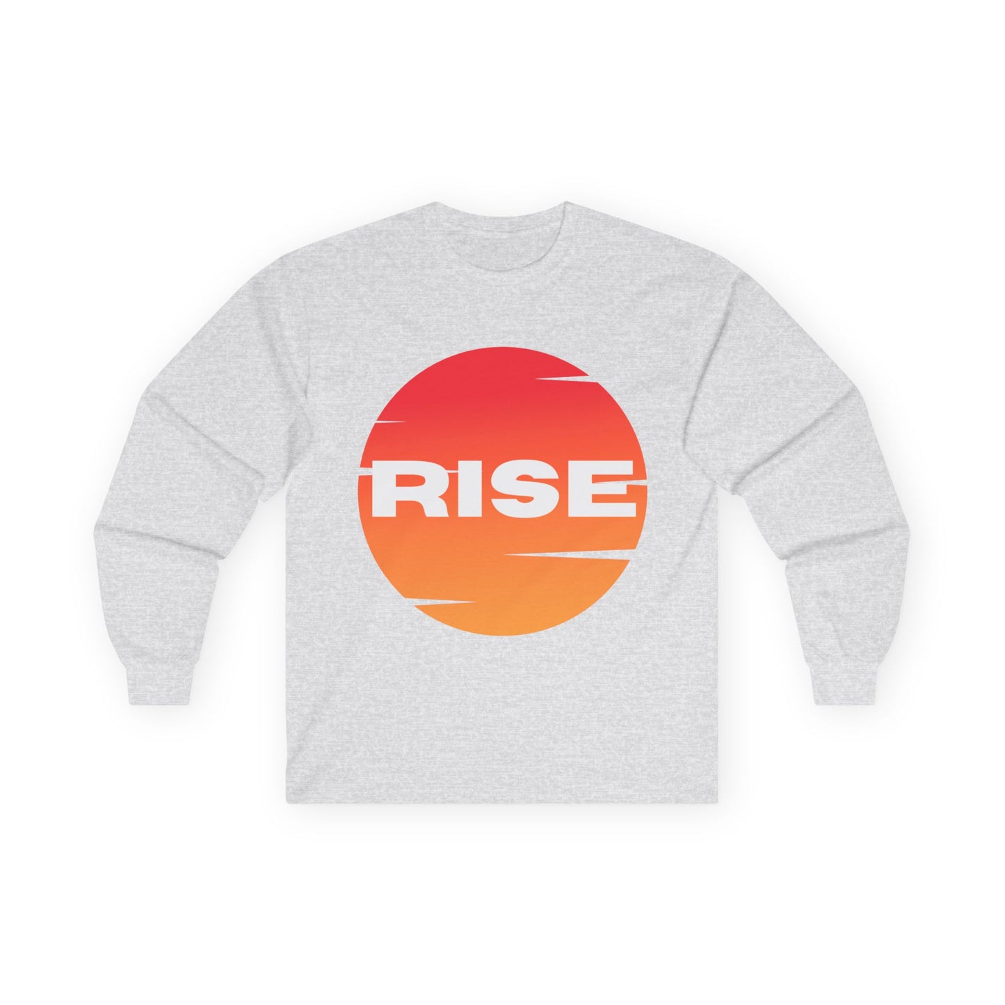 Sunrise RISE Long Sleeve Tee - Motivational Unisex Cotton Shirt for Inspiration