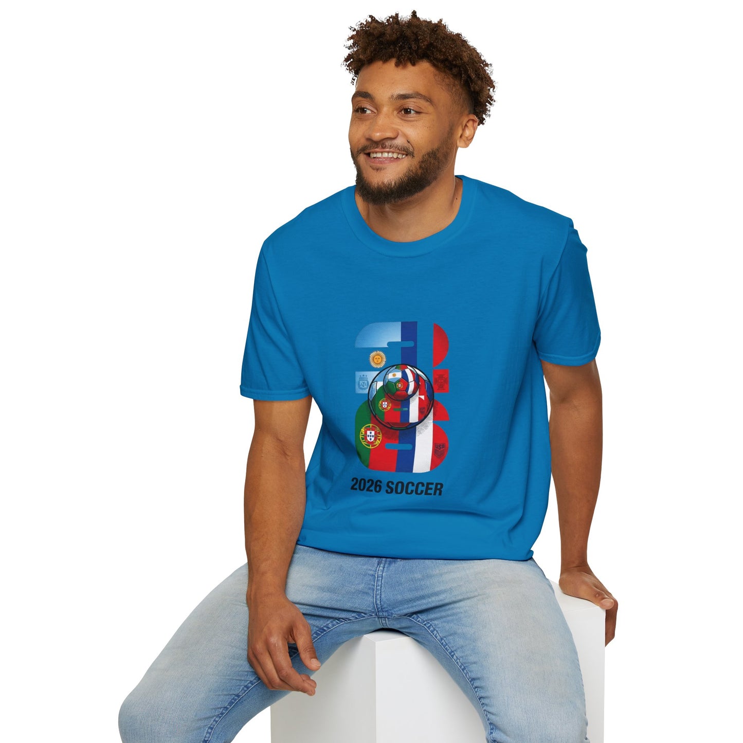 2026 Soccer World Flags T-Shirt | Football Tournament Graphic Tee