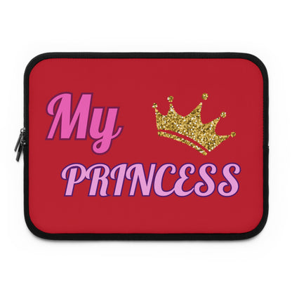 My Princess Laptop Sleeve — Glitter Crown Protective Sleeve for Girls