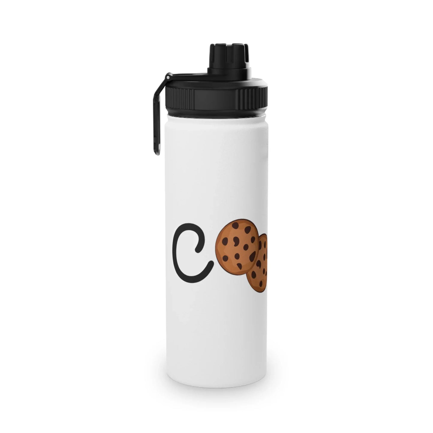 Cookie Stainless Steel Water Bottle, Sports Lid - RizQ Life 