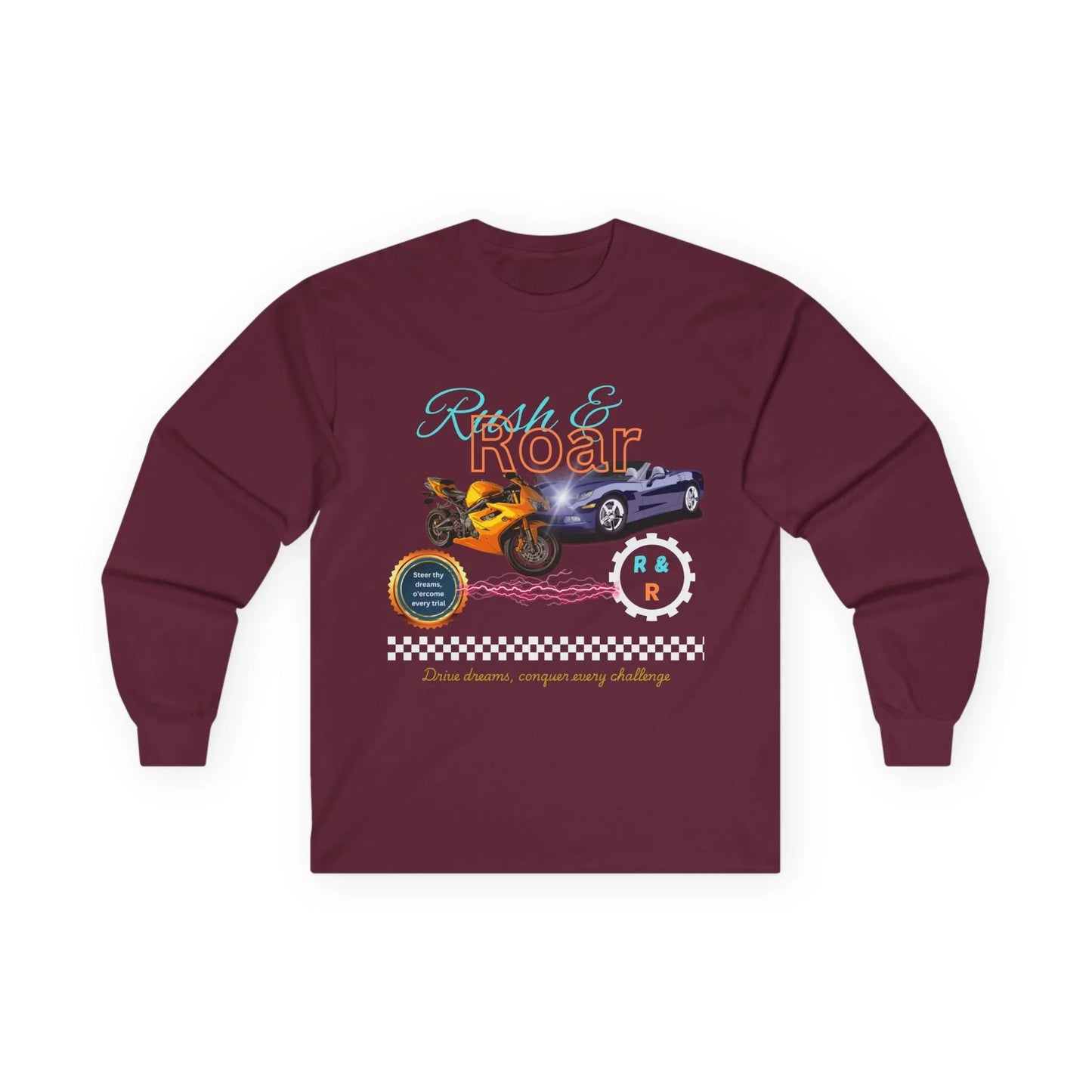 Drive & Roar Long Sleeve Tee - Car Enthusiast Gift - RizQ Life 