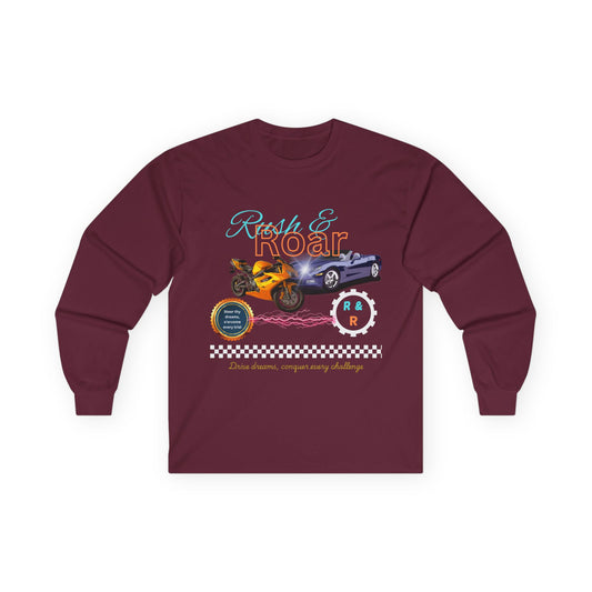 Drive & Roar Long Sleeve Tee - Car Enthusiast Gift