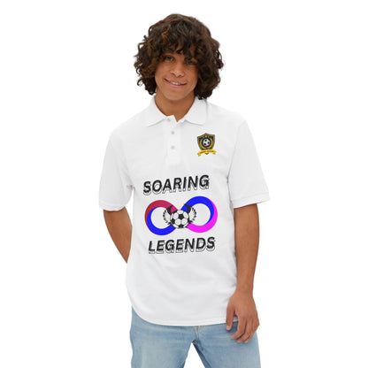 Soccer Polo - Soaring Legends & soccer Design for Sports Enthusiasts