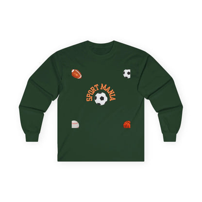 Sport Long Sleeve Tee - Fun Sports Design for Active Lifestyle - RizQ Life 