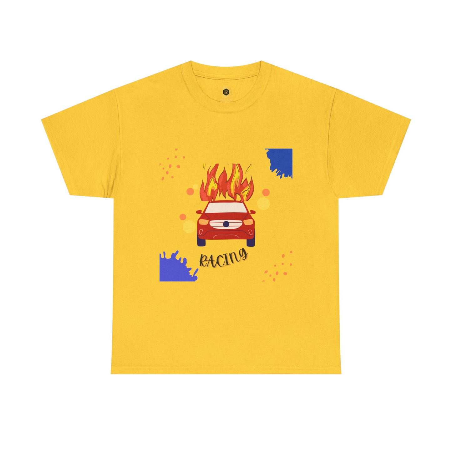 Unisex Racing Graphic T-Shirt – Heavy Cotton Car Racing Tee for Men & Women, Casual Motorsport Fan Shirt, Short Sleeve Top, Sizes S-5XL