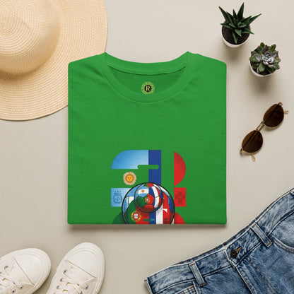 2026 Soccer World Flags T-Shirt | Football Tournament Graphic Tee