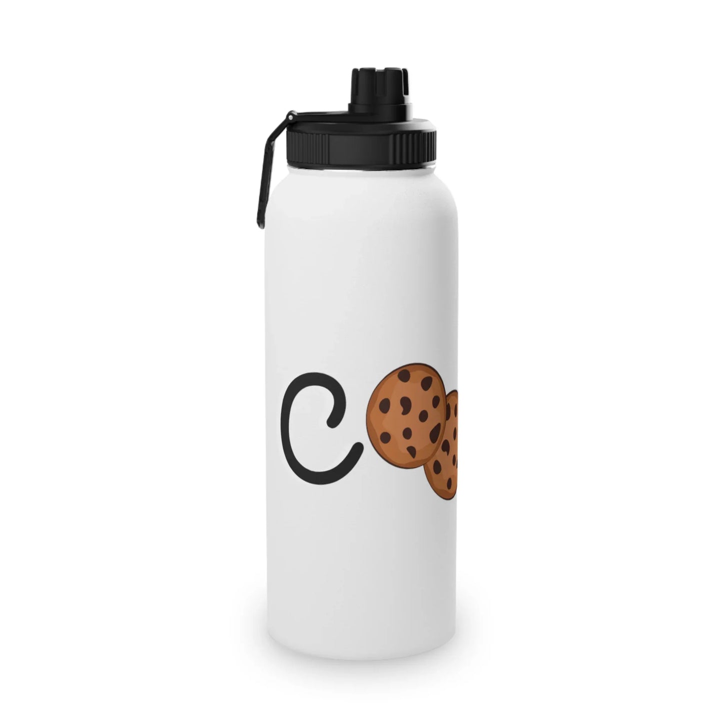Cookie Stainless Steel Water Bottle, Sports Lid - RizQ Life 