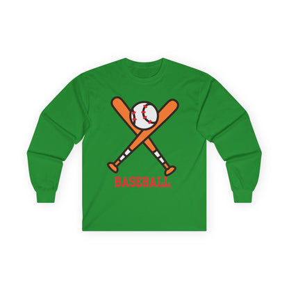 Baseball Theme Long Sleeve Tee