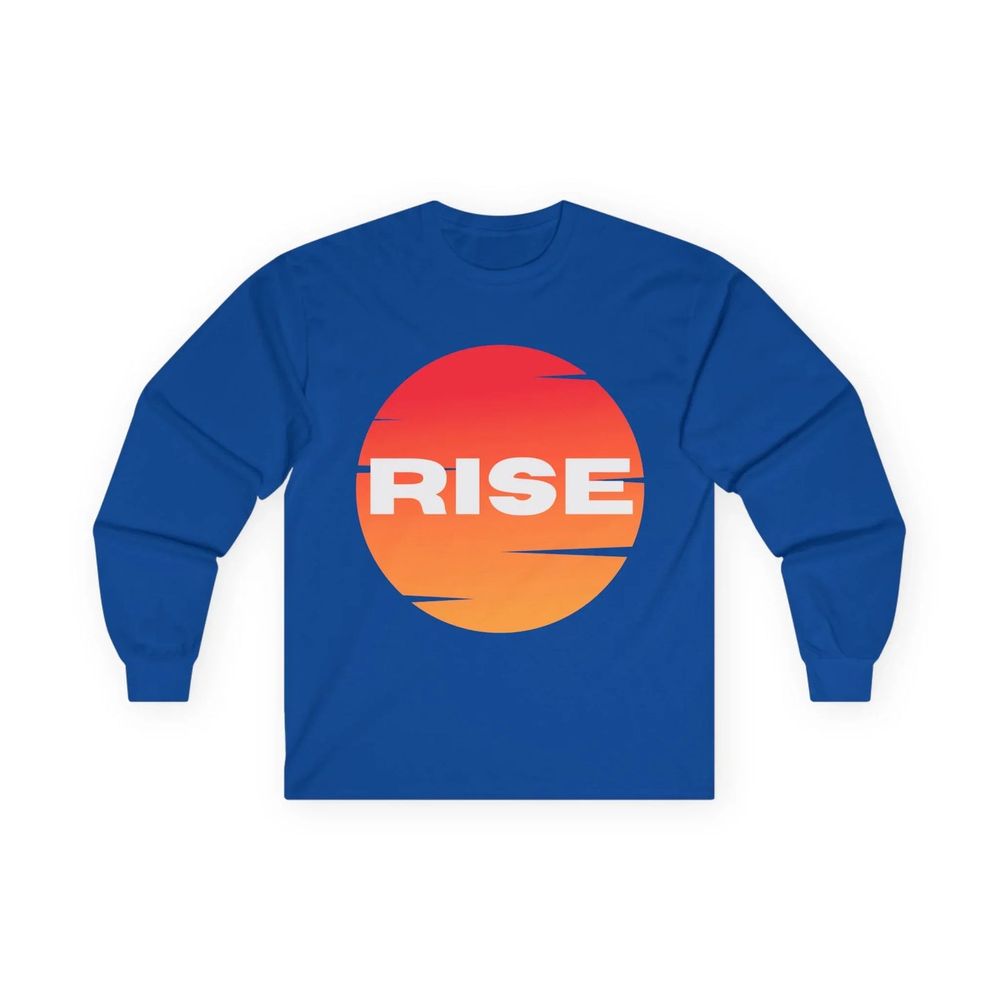 Sunrise RISE Long Sleeve Tee - Motivational Unisex Cotton Shirt for Inspiration - RizQ Life 
