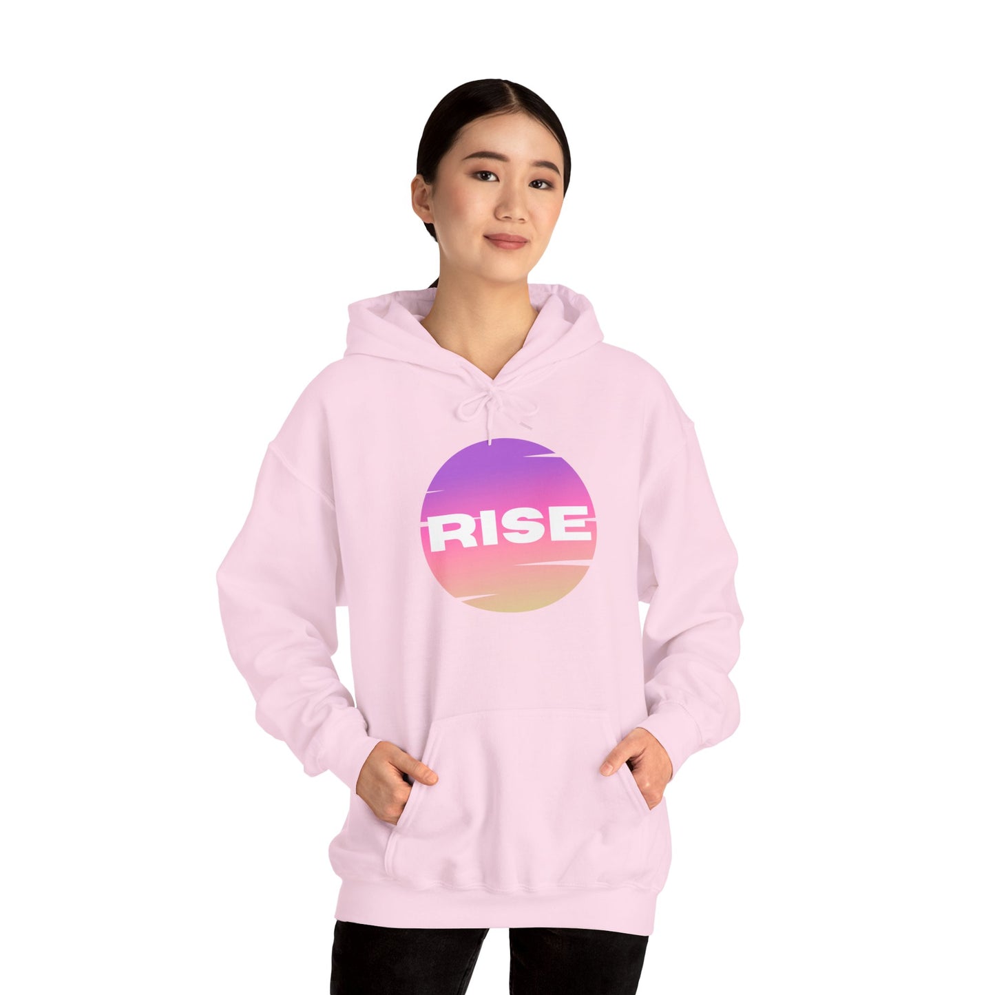 Women's Rise Graphic Hoodie - Cozy & Inspirational Sweatshirt