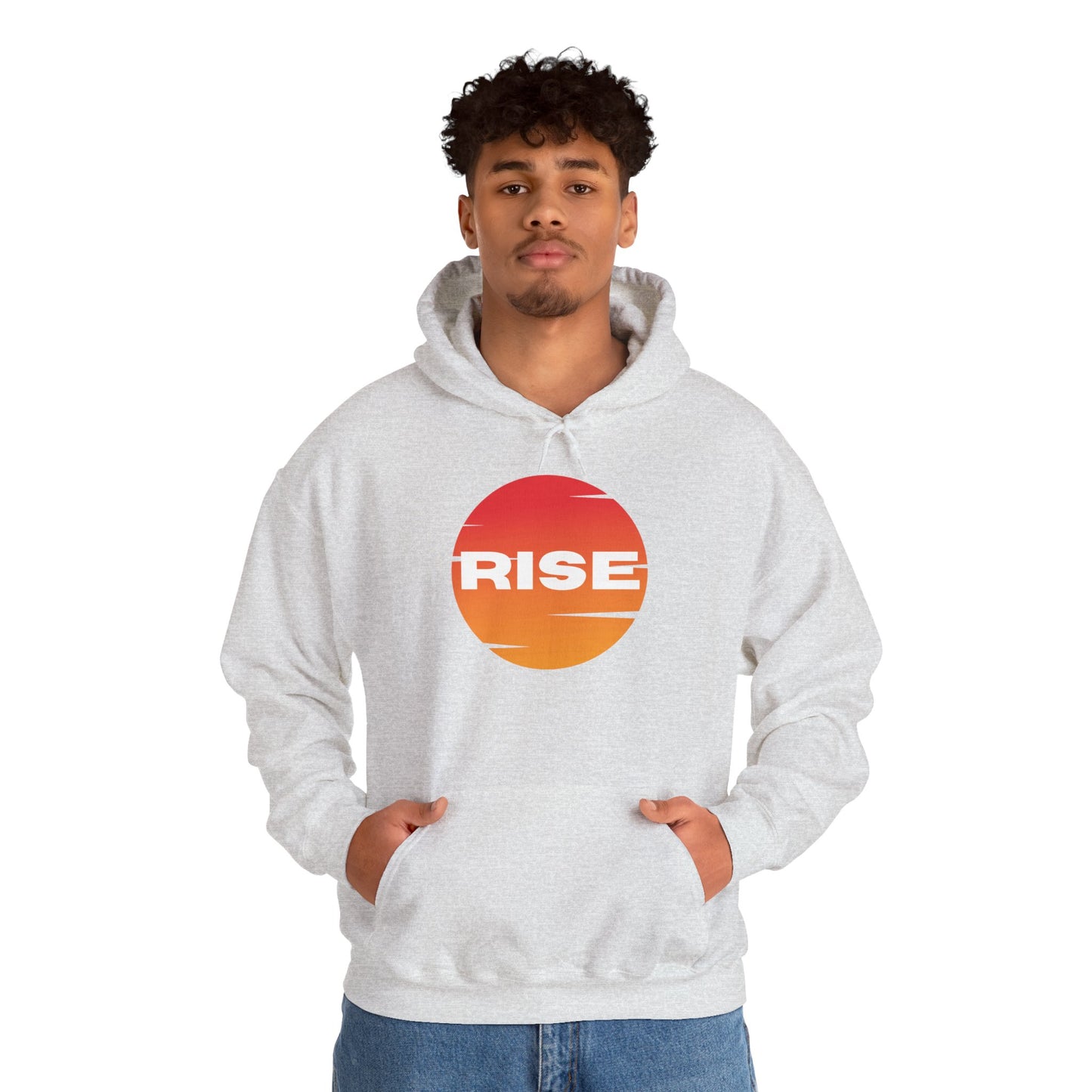 Men's Rise Sunset Hoodie - Comfortable Heavy Blend Sweatshirt