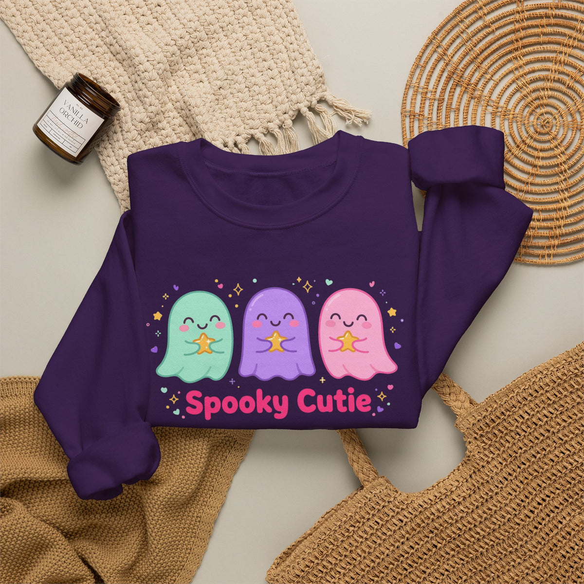 Spooky Cutie Sweatshirt | Cute Pastel Halloween Ghost Crewneck
