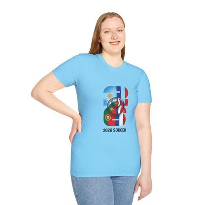2026 Soccer World Flags T-Shirt | Football Tournament Graphic Tee