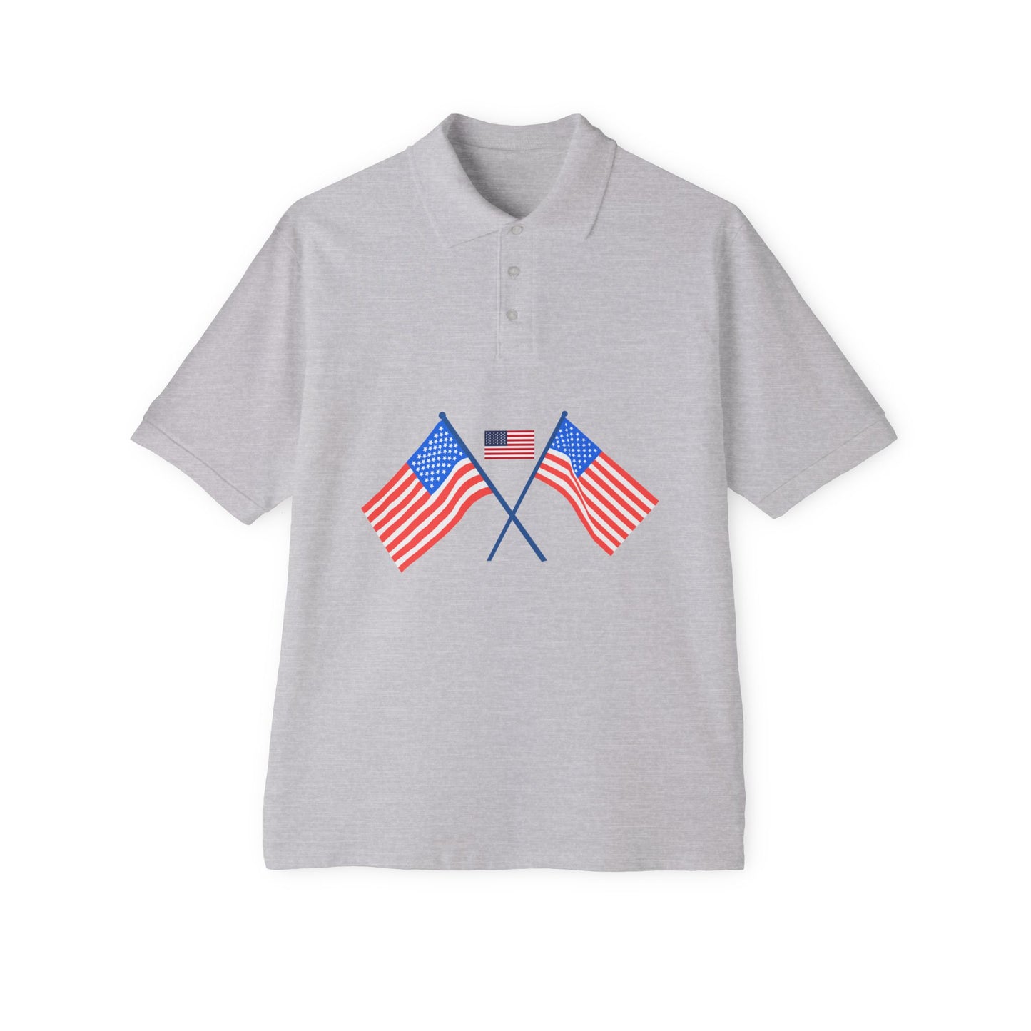 USA Flag Men's Polo