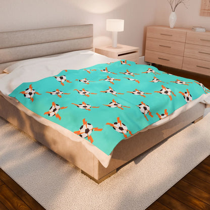 Cozy Soccer Plush Blanket – Soft Throw for Kids, Pets & Sports Fans - RizQ Life 