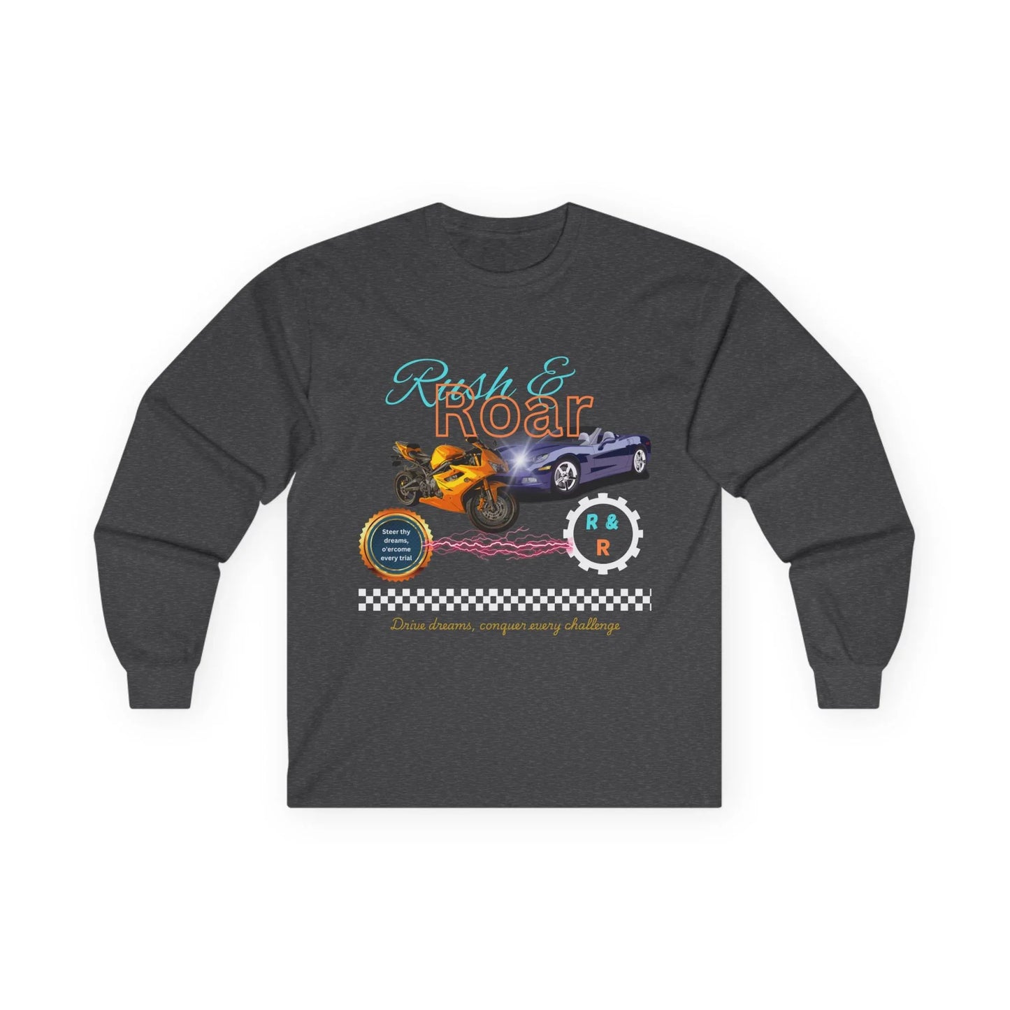 Drive & Roar Long Sleeve Tee - Car Enthusiast Gift - RizQ Life 