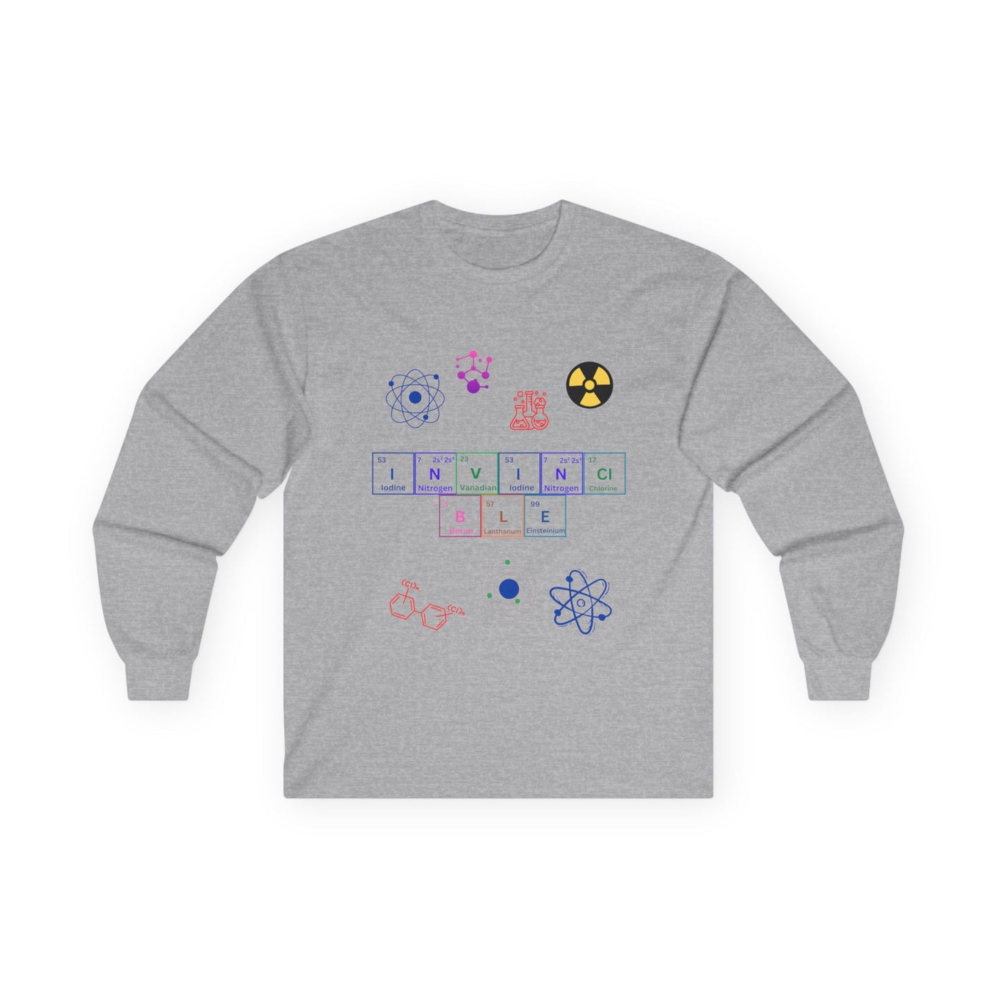Invincible Unisex Long Sleeve Tee - Science Inspired Graphic Tee