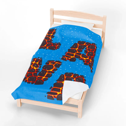 Lava Velveteen Plush Blanket - Cozy Kids Throw & Fun Home Decor Gift - RizQ Life 