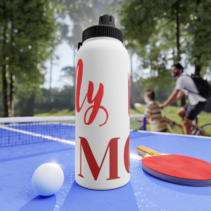 Floral Stainless Steel Water Bottle with Sports Lid - Perfect Gift for Mom