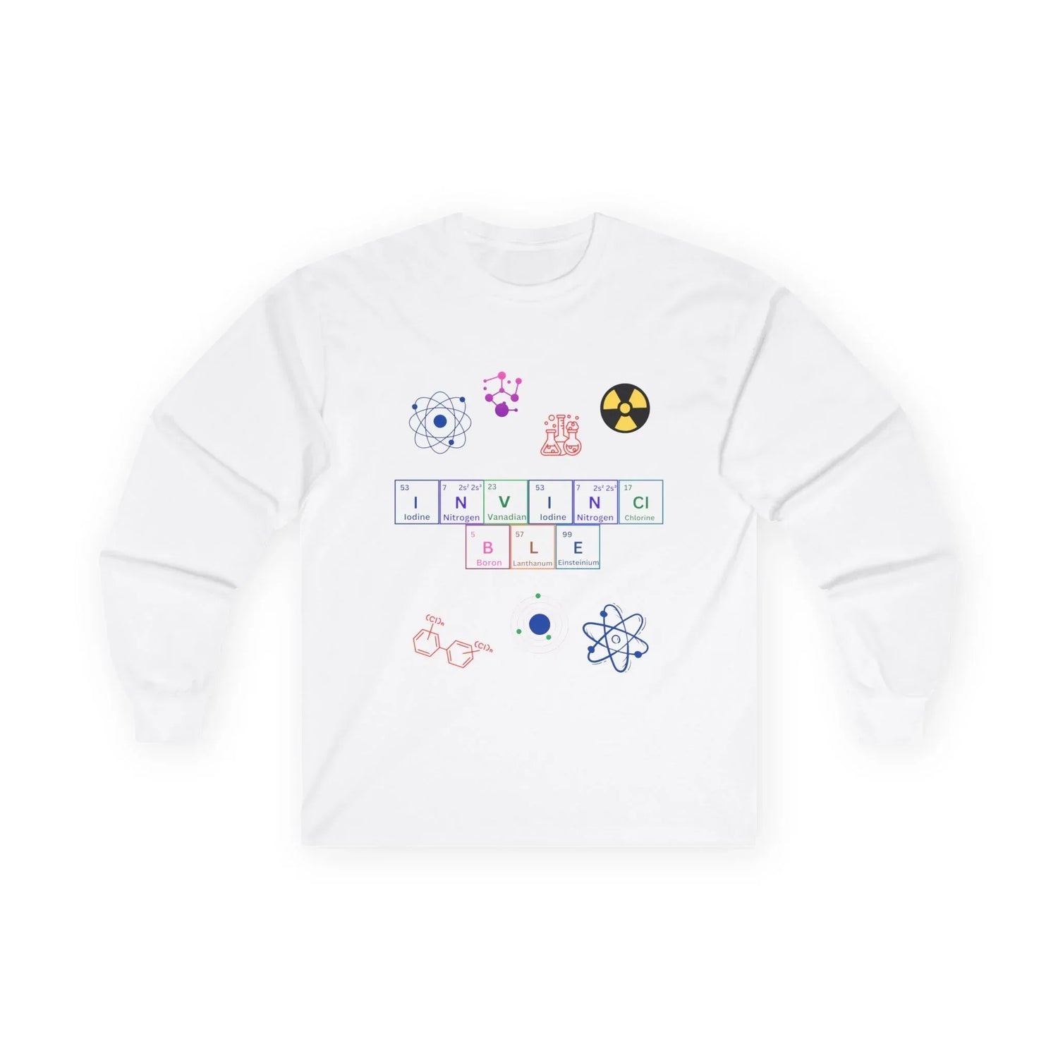 Invincible Long Sleeve Tee - Unisex Funny Science Shirt - RizQ Life 