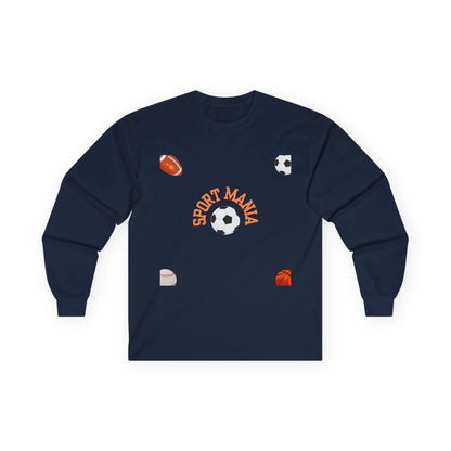 Sport Long Sleeve Tee - Fun Sports Design for Active Lifestyle - RizQ Life 