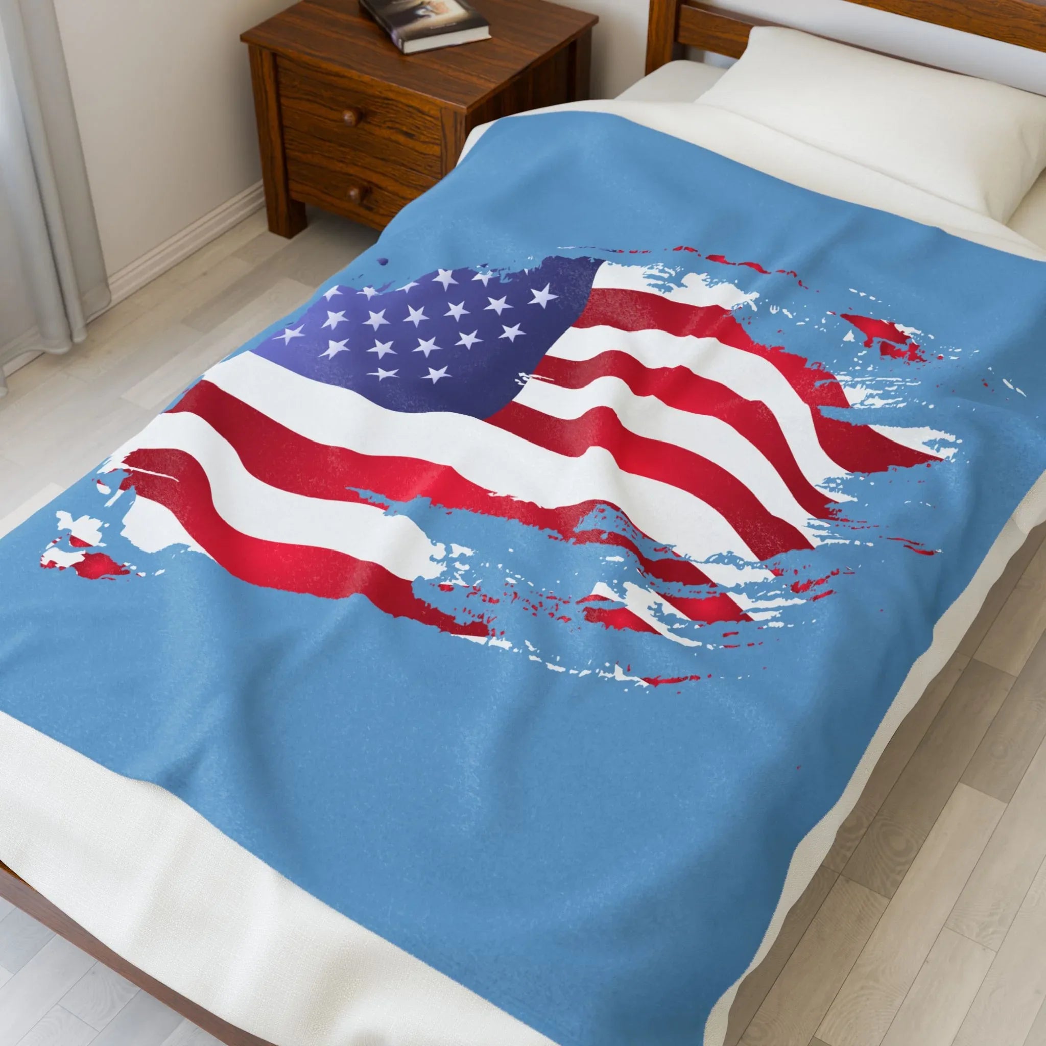 Cozy Velveteen Plush Blanket - Soft Throw for Home, Gift for Living Room, Snuggling, Home Decor, Comfort Blanket - RizQ Life 