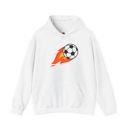 Soccer Fire Ball Hoodie - Men's Heavy Blend Hooded Sweatshirt