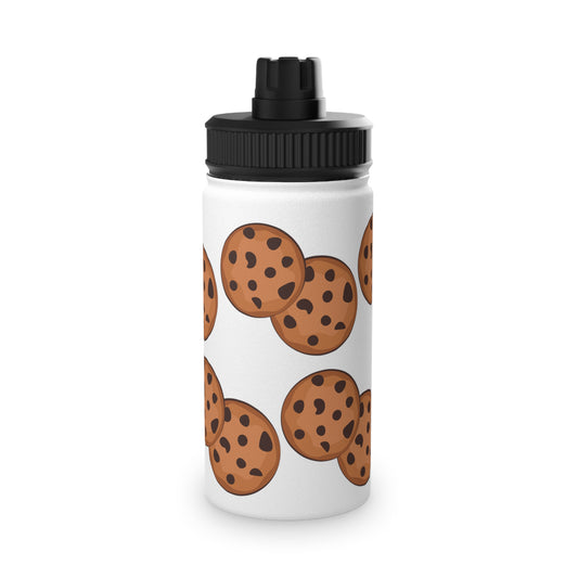 Cookie Pattern Stainless Steel Water Bottle - Perfect for Sports & Everyday Use