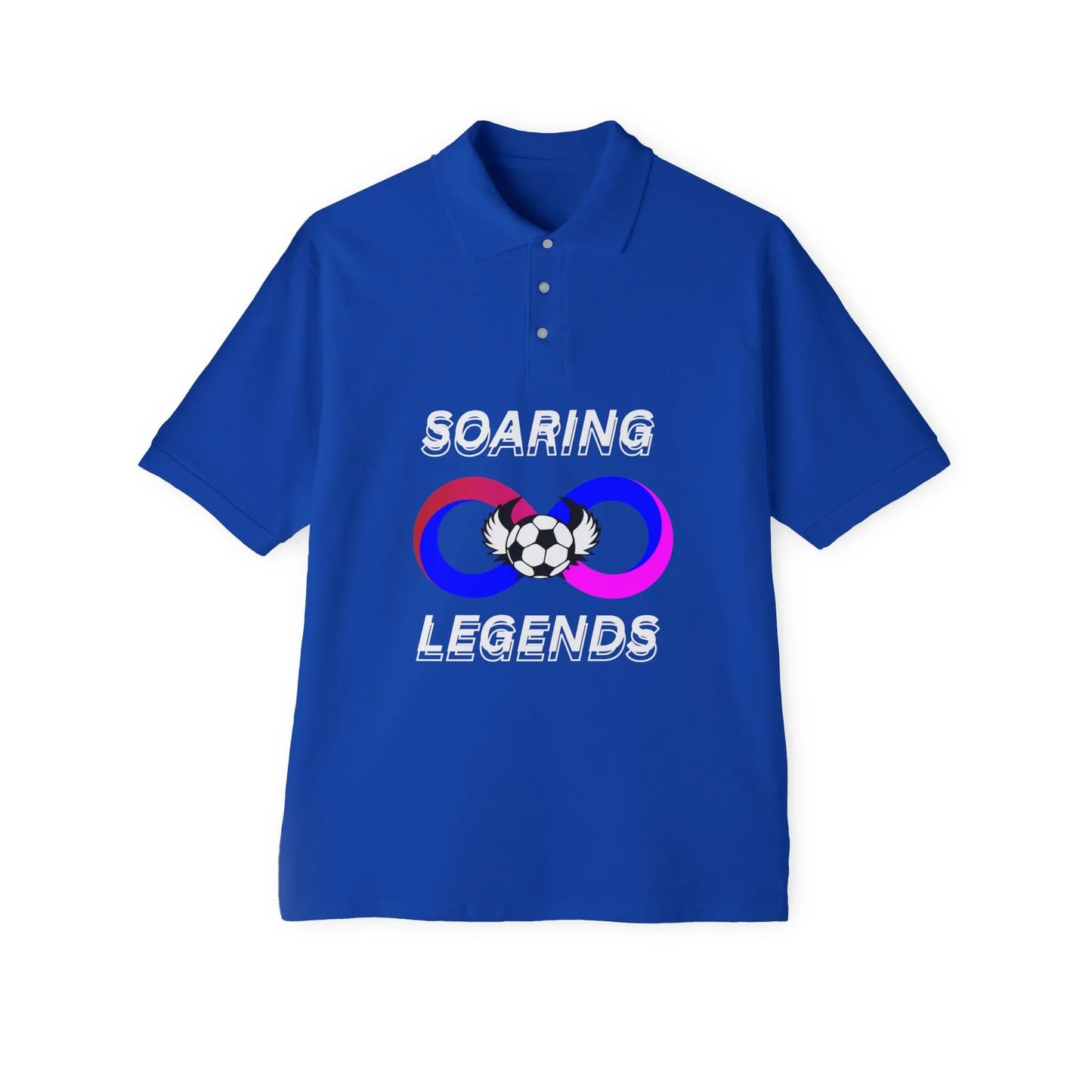 Men's Piqué Polo - Soaring Legends Soccer Shirt - RizQ Life 