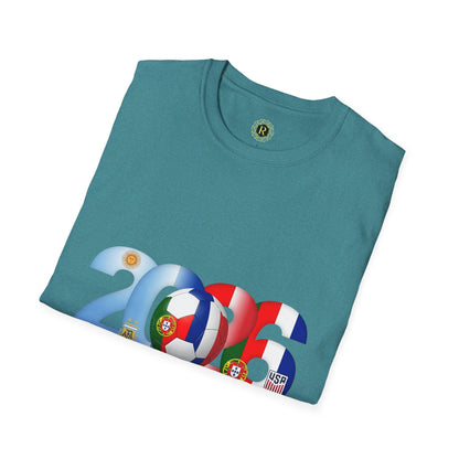 2026 Soccer Unisex Shirt | POR ARG FRA USA Football Tee