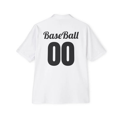 Men's Baseball Polo - Graphic Bat and Ball Design - RizQ Life 