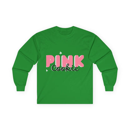 Pink Cookie Long Sleeve Tee - Sweet Treat Vibe - RizQ Life 