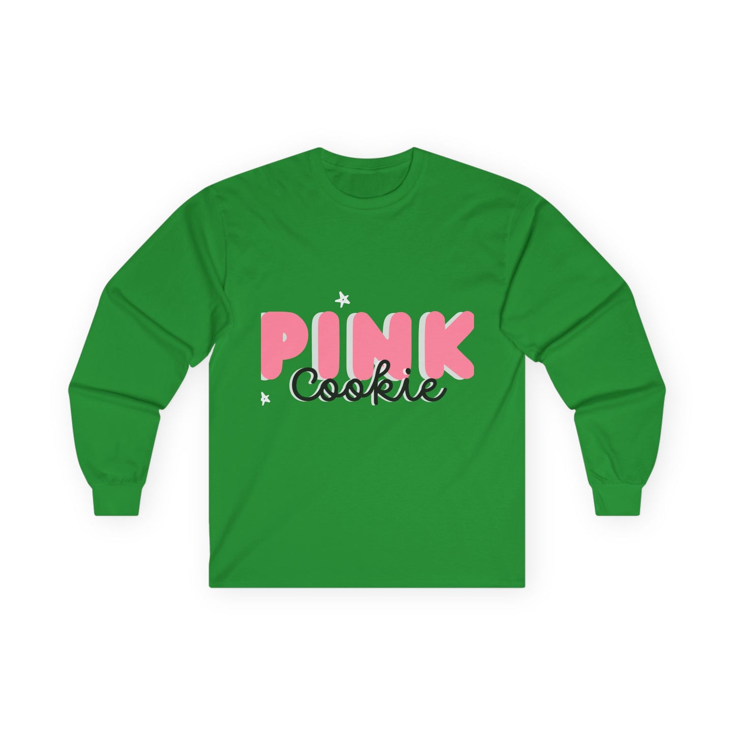 Pink Cookie Long Sleeve Tee - Sweet Treat Vibe