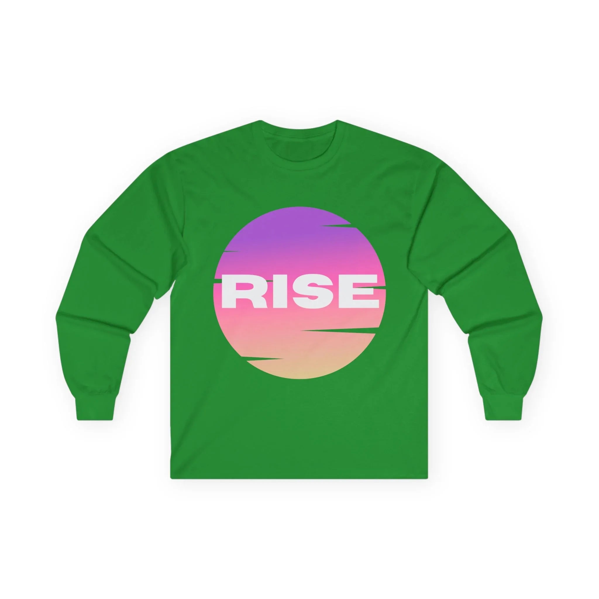 Motivational Long Sleeve Tee - 'RISE' Graphic - RizQ Life 