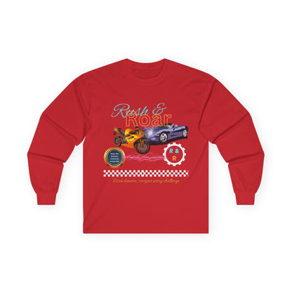 Drive & Roar Long Sleeve Tee - Car Enthusiast Gift
